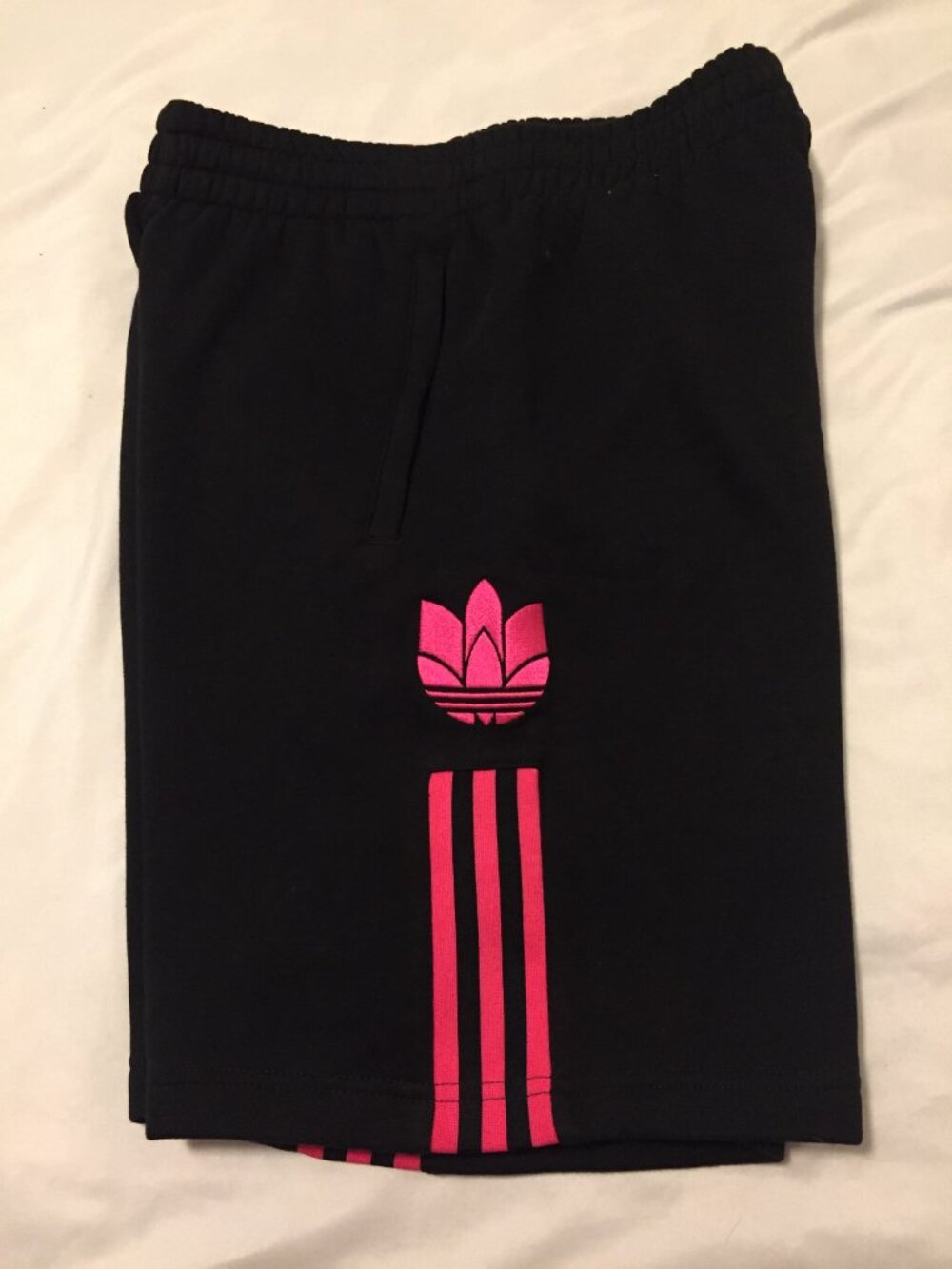 Men's Adidas 3DTF 3 Stripe Shorts Black/Shock Pink Size S NWT